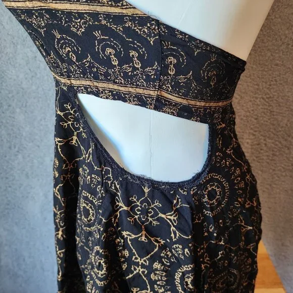 Intimately Free People Women's High Halter Neck Romper Playsuit Side Cutouts L - Picture 8 of 16